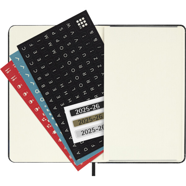 MOLESKINE Taschenkalender 2025 2026, 18 Monate, P A6,schwarz