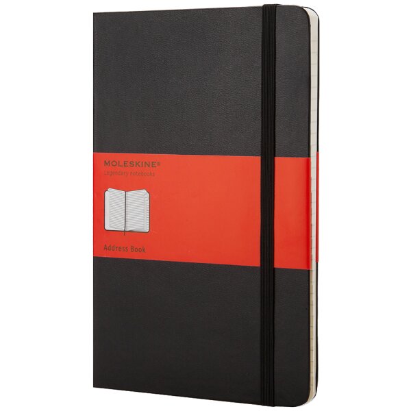 MOLESKINE Adressbuch, L A5, liniert, Hardcover, schwarz