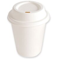 NATURE Star Deckel für Zuckerrohr-Trinkbecher, 84 mm, weiß