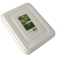 PAPSTAR Zuckerrohr-Menü-Tray "pure",...