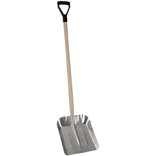 EDA Schaufel mit Holzstiel, Breite: 360 mm, silber