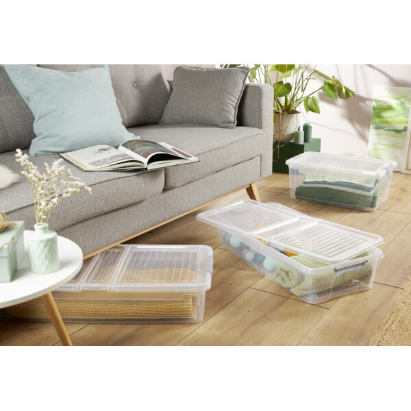keeeper Aufbewahrungsbox "leo", 56 Liter, transparent
