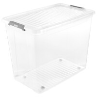 keeeper Aufbewahrungsbox "leo", 56 Liter, transparent