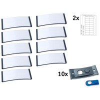 AVERY Zweckform Namensschild, 70 x 30mm, anthrazit, 20er Set