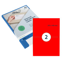 rillprint Fluoreszierende Etiketten, 210 x 297 mm, grün