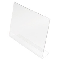 deflecto Tischaufsteller, DIN A8 quer, schräg
