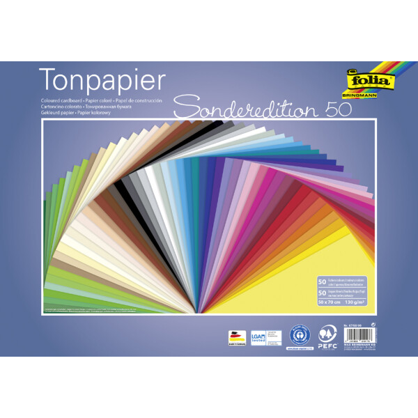 folia Tonpapier Sonderedition 50, (B)500 x (H)700mm, 130g qm