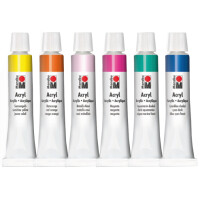 Marabu Acrylfarben-Set COLOR BLOCKING, 6 x 12 ml