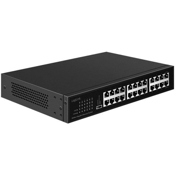 LogiLink 19" Gigabit Ethernet Switch, 24-Port, Unmanaged
