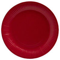 PROnappe Papp-Teller, rund, 230 mm, rot