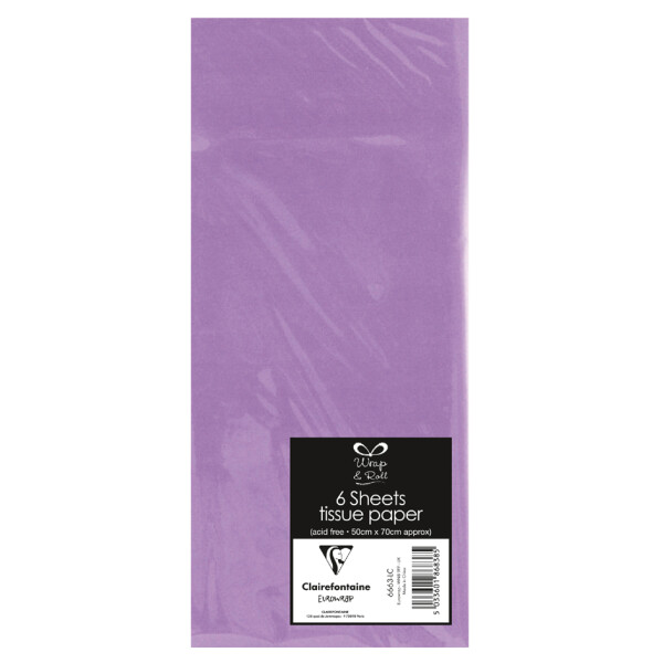 Clairefontaine Seidenpapier, (B)500 x (H)700 mm, lila