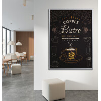 EUROPEL Plakatrahmen Economy, DIN A1, 25 mm, silber eloxiert