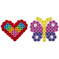 Hama Bügelperlen maxi + 4 Stiftplatten, im Eimer