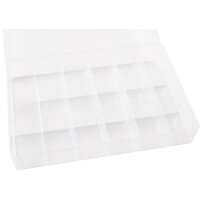 folia Sortierbox, aus PP, 17 Fächer, transparent