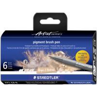 STAEDTLER Fasermaler pigment brush pen "Reds & Browns"