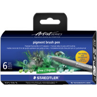 STAEDTLER Fasermaler pigment brush pen "Reds & Browns"