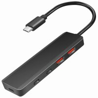 LogiLink USB 3.2 Ultra-Slim-Hub, 4-Port, 2x USB-A, 2x USB-C