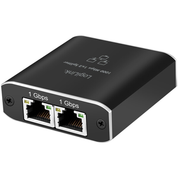 LogiLink Gigabit Ethernet Splitter, RJ45 USB-C - 2x RJ45