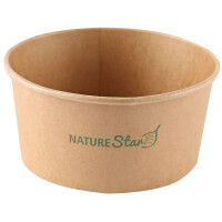 NATURE Star Salatschalen Caesar, rund, 1.000 ml, braun