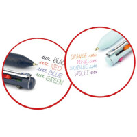 Pentel Mehrfarb-Druckkugelschreiber iZee, weiß