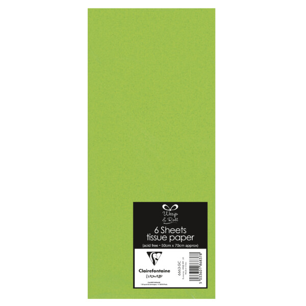 Clairefontaine Seidenpapier, (B)500 x (H)700 mm, hellgr&uuml;n