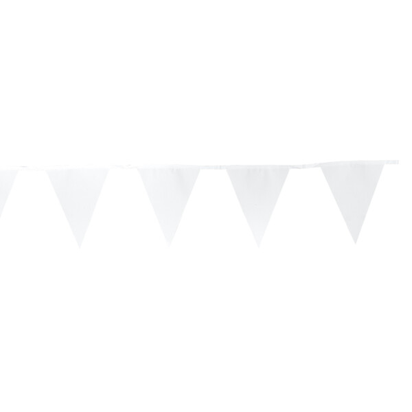 folia Wimpelkette "Basic", Länge: 3,80 m, weiß