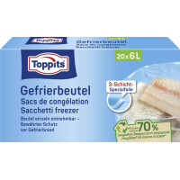 TOPPITS Gefrierbeutel, 25 x 4 Liter, 250 x 340 mm