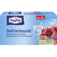 TOPPITS Gefrierbeutel, 25 x 4 Liter, 250 x 340 mm