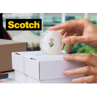 Scotch Klebefilm Crystal Clear 600, 19 mm x 33 m, 12+2