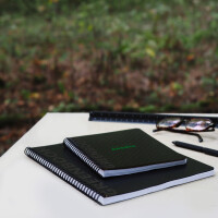 RHODIA Collegeblock GREENBOOK, DIN A5+, liniert, schwarz