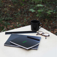 RHODIA Collegeblock GREENBOOK, DIN A5+, liniert, schwarz