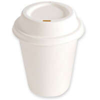 NATURE Star Deckel für Zuckerrohr-Trinkbecher, 94 mm, weiß