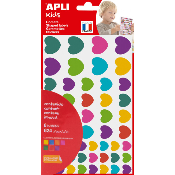 APLI kids Sticker "Herz", Kleinpackung