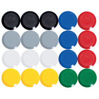 MAUL Facetterand-Magnet MAULpro, Durchm.: 33 mm, gelb