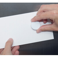 MAUL Facetterand-Magnet MAULpro, Durchm.: 29 mm, weiß