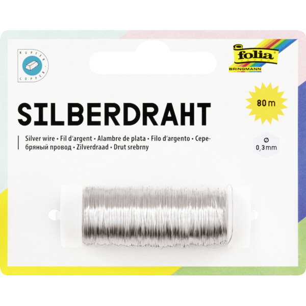 folia Kupferdraht, 0,3 mm x 80 m, aus Kupfer