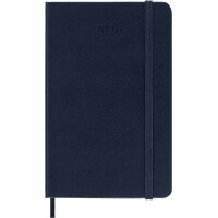 MOLESKINE Buchkalender 2026, Tage, L A5, Hardcover, blau