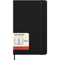 MOLESKINE Buchkalender 2026, Tage, L A5, Hardcover, blau