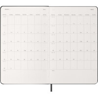 MOLESKINE Buchkalender 2026, Tage, L A5, Hardcover, blau