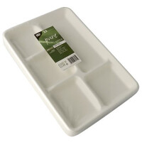 PAPSTAR Zuckerrohr-Menü-Tray "pure",...