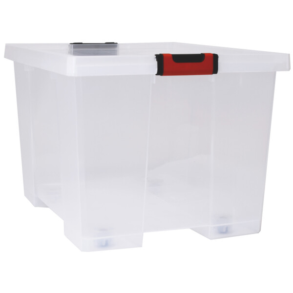 EDA Aufbewahrungsbox CLiPSTOCK, 75 Liter, PP, mit Rollen