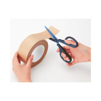 PLUS JAPAN Universalschere FITCUT CURVE Titanium, braun