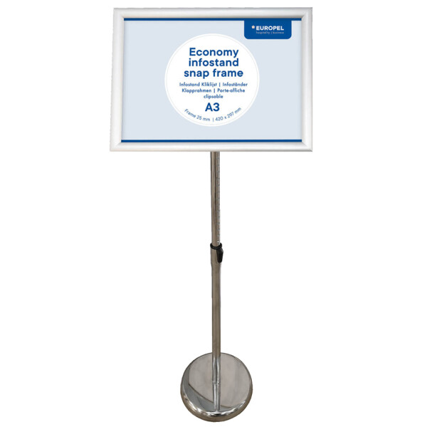 EUROPEL Infost&auml;nder ECONOMY + Plakatrahmen, DIN A3, schwarz
