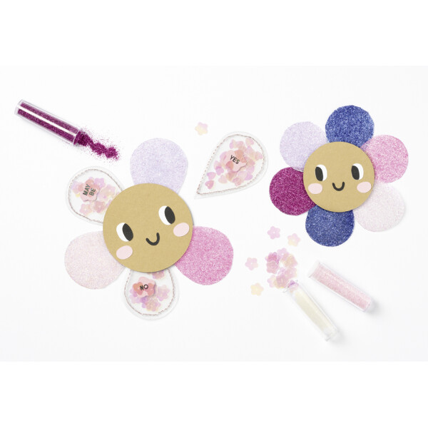 folia BIO Glitter- & Pailletten-Set, Rainbow L