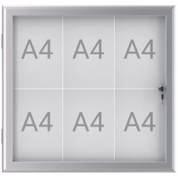 MAUL Schaukasten MAULexcite, 12 x DIN A4, Aluminium