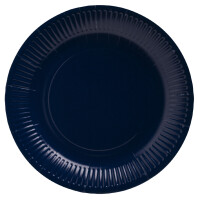 PROnappe Papp-Teller, rund, 230 mm, marineblau