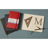 MOLESKINE Skizzenbuch, L A5, 165g qm, Hardcover, blau