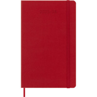 MOLESKINE Buchkalender 2025 2026, 18 Monate, L A5, hellrot