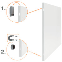 nobo Weißwandtafel Infinity Steel, (B)1.200 x...