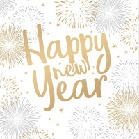 PAPSTAR Silvester-Motivservietten "Happy New Year"